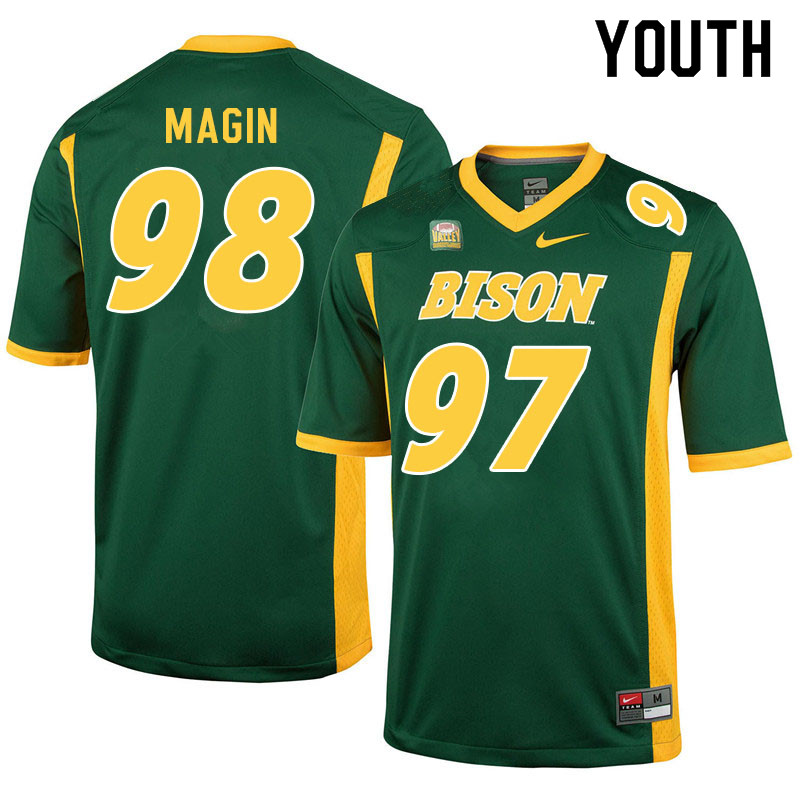 Youth #98 Josh Magin North Dakota State Bison College Football Jerseys Sale-Green